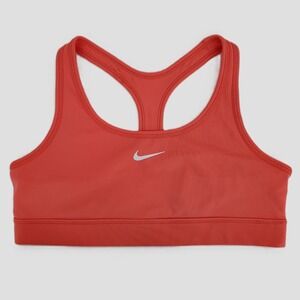 Nike Dri Fit Girls Large Sports Bra Coral Training Medium Support Stretch New